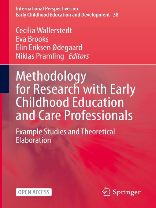 Title details for Methodology for Research with Early Childhood Education and Care Professionals by Cecilia Wallerstedt - Available